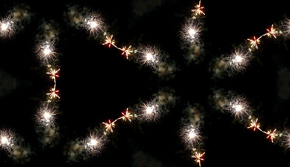 Image showing Fireworks Seamless Pattern