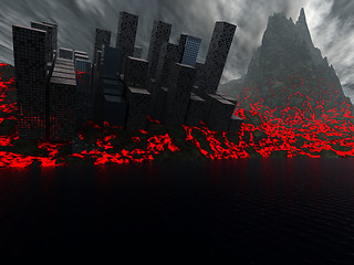 Image showing 2012 Destruction Of City By Lava