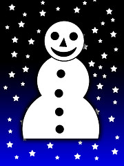 Image showing 2D Xmas Snowman 