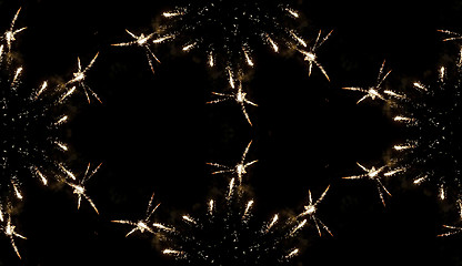 Image showing Fireworks Seamless Pattern