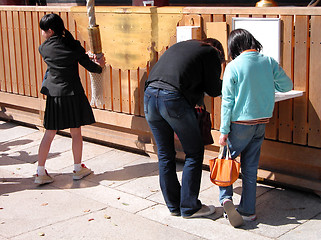 Image showing People At The Temple