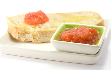 Image showing Bread with tomato