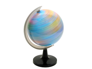 Image showing Earth globe spinning