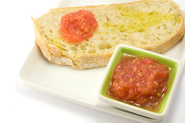 Image showing Bread with tomato