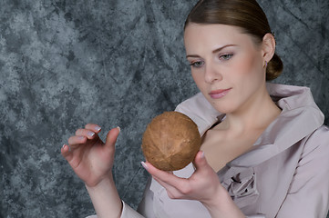 Image showing Closeup Portrait Of Woman