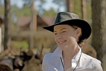 Image showing Woman-cowboy