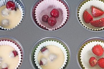 Image showing Prepering cup-cakes