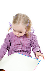 Image showing A little girl in studio