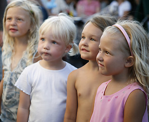 Image showing Girl spectators