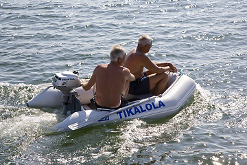 Image showing Rubber dinghy