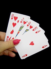 Image showing Royal flush