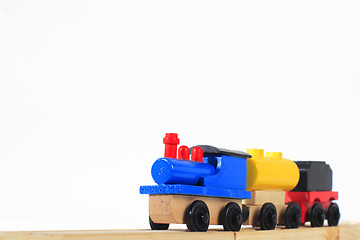 Image showing wooden toy train