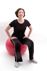 Image showing woman on fitness ball 938