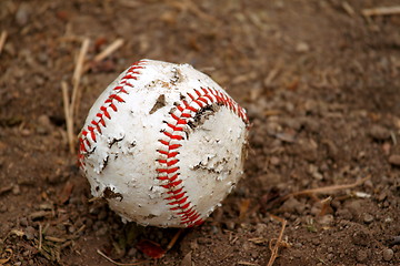 Image showing old baseball