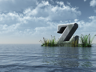 Image showing letter z monument