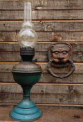 Image showing Betty Lamp and Mask