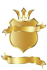 Image showing golden shield