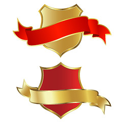 Image showing golden shield