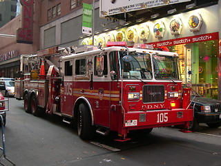 Image showing New York city fire truck