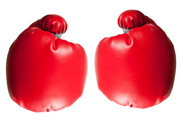 Image showing Two boxing gloves