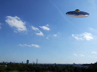 Image showing UFO Over London