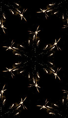 Image showing Fireworks Seamless Pattern