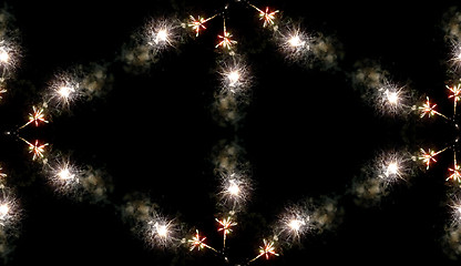 Image showing Fireworks Seamless Pattern