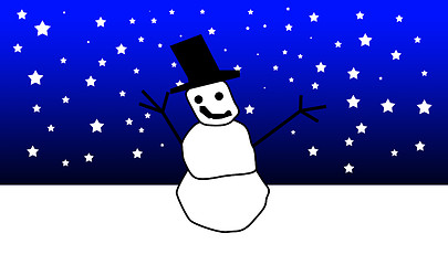 Image showing Christmas Snowman