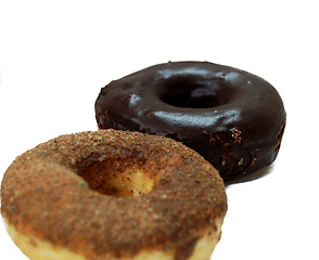 Image showing two donuts