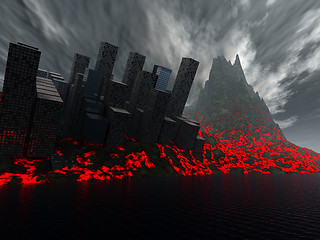 Image showing 2012 Destruction Of City By Lava 