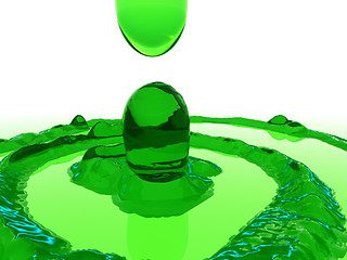 Image showing Green Splash