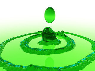 Image showing  Green Splash