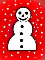 Image showing 2D Xmas Snowman