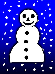 Image showing 2D Xmas Snowman 