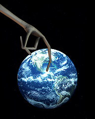Image showing Alien And The World