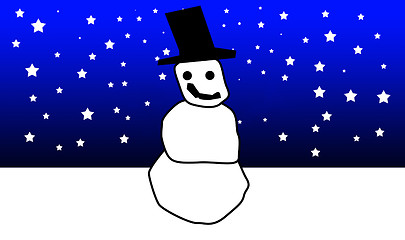 Image showing Christmas Snowman