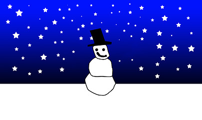 Image showing Christmas Snowman