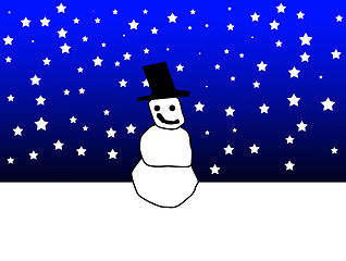 Image showing Christmas Snowman