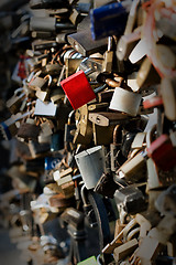 Image showing wedding padlocks