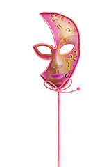 Image showing pink venetian mask