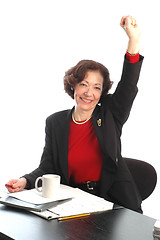 Image showing woman at desk 705