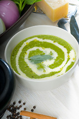 Image showing spinach soup