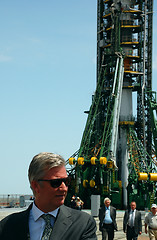 Image showing Crown Prince of Belgium Philippe At The Launch Pad