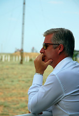 Image showing Crown Prince Philippe of Belgium Is Watching Soyuz Spacecraft La