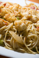 Image showing lobster spaghetti as photographed in nicaragua