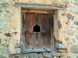 Image showing old wooden shutters