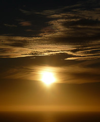 Image showing Sunset with Clouds