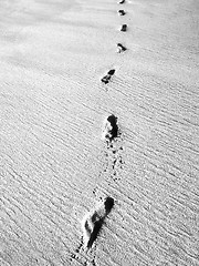 Image showing Sand Footprints