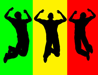 Image showing Jumping Men