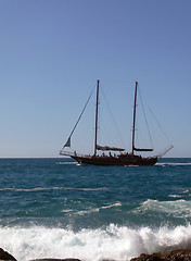 Image showing Old Sailing Ship